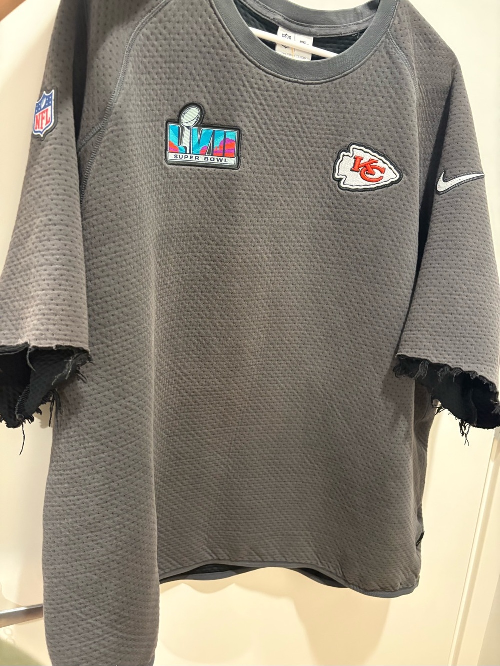 Nike Gray Kansas City Chiefs Super Bowl Patch Pullover